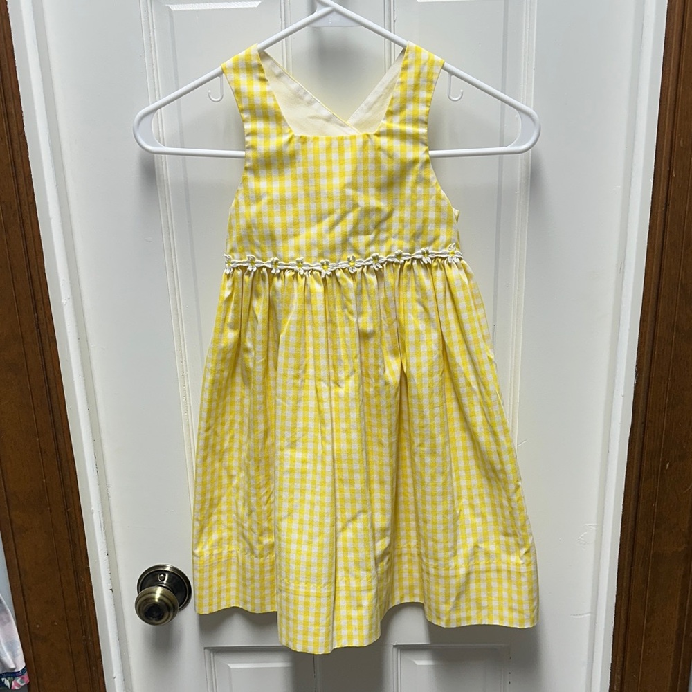 Kelly's Kids Yellow Checkered Dress